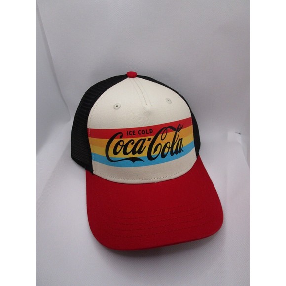 American Needle Vintage lk NWT COCA-COLA Mesh Trucker adjustable Hat Cap Snapack - Picture 4 of 15